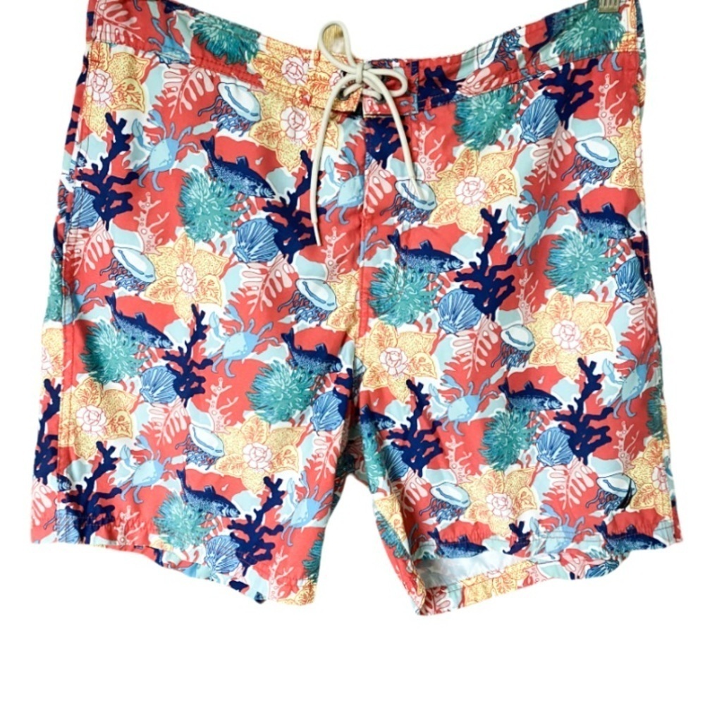 Nautica colorful sea printed reef board shorts l
